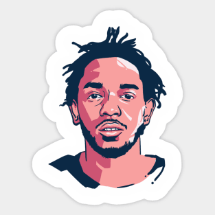 kendrick lamar simple art Sticker